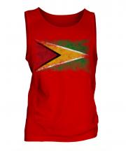 Guyana Distressed Flag Mens Vest