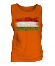Hungary Distressed Flag Mens Vest