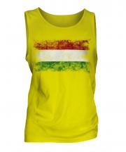Hungary Distressed Flag Mens Vest
