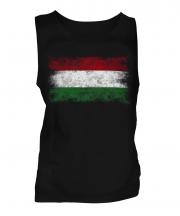 Hungary Distressed Flag Mens Vest