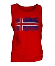Iceland Distressed Flag Mens Vest