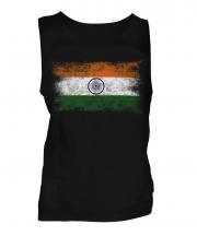 India Distressed Flag Mens Vest