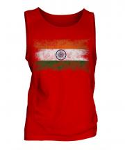 India Distressed Flag Mens Vest