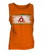Ingushetia Distressed Flag Mens Vest