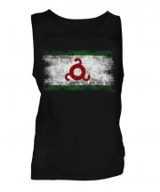 Ingushetia Distressed Flag Mens Vest