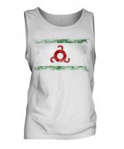 Ingushetia Distressed Flag Mens Vest