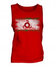 Ingushetia Distressed Flag Mens Vest