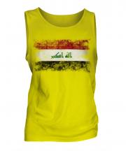 Iraq Distressed Flag Mens Vest