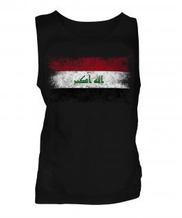 Iraq Distressed Flag Mens Vest