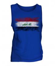 Iraq Distressed Flag Mens Vest