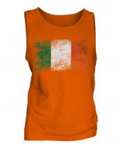 Ireland Distressed Flag Mens Vest