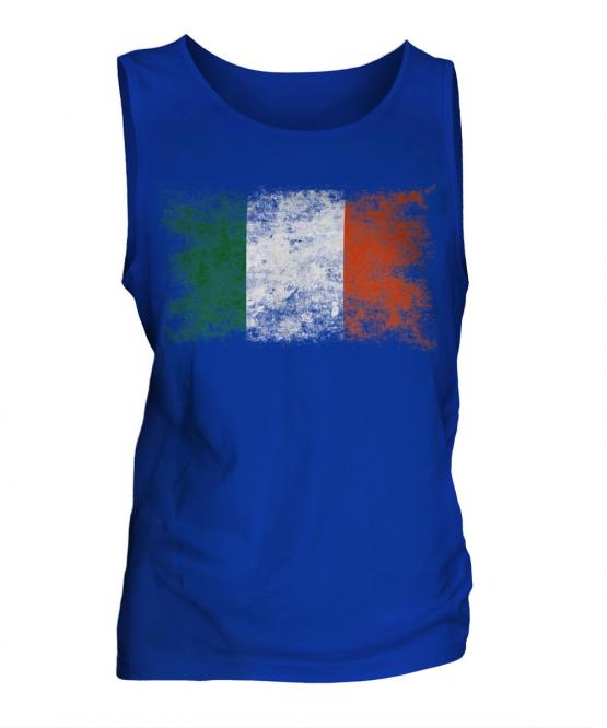 Ireland Distressed Flag Mens Vest