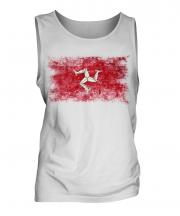 Isle Of Man Distressed Flag Mens Vest