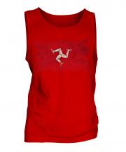 Isle Of Man Distressed Flag Mens Vest