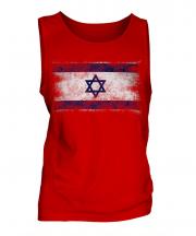 Israel Distressed Flag Mens Vest