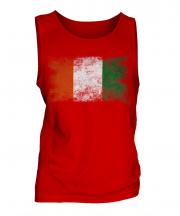 Ivory Coast Distressed Flag Mens Vest