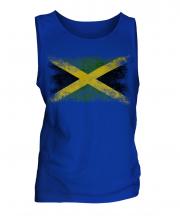 Jamaica Distressed Flag Mens Vest