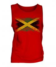 Jamaica Distressed Flag Mens Vest