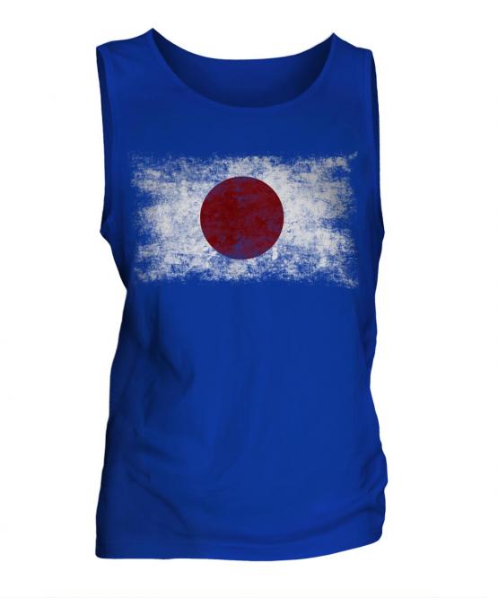 Japan Distressed Flag Mens Vest