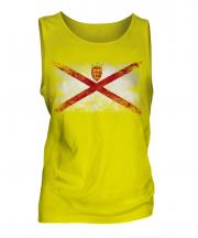 Jersey Distressed Flag Mens Vest