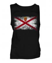 Jersey Distressed Flag Mens Vest