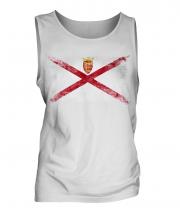 Jersey Distressed Flag Mens Vest