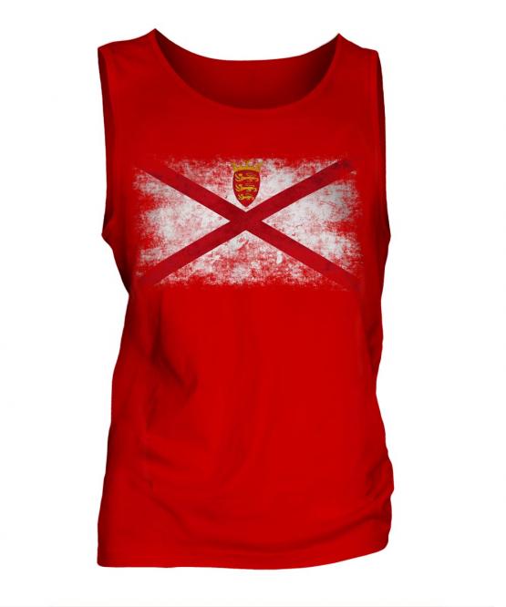 Jersey Distressed Flag Mens Vest
