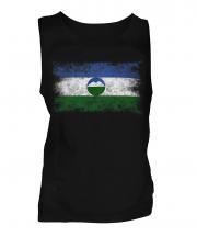 Kabardino-Balkaria Distressed Flag Mens Vest