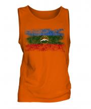 Karachay-Cherkessia Distressed Flag Mens Vest