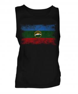 Karachay-Cherkessia Distressed Flag Mens Vest