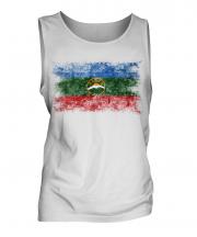 Karachay-Cherkessia Distressed Flag Mens Vest