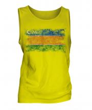 Karakalpakstan Distressed Flag Mens Vest