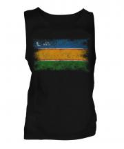 Karakalpakstan Distressed Flag Mens Vest