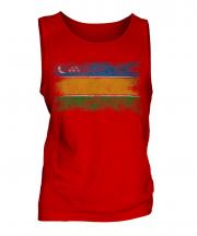 Karakalpakstan Distressed Flag Mens Vest