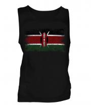 Kenya Distressed Flag Mens Vest