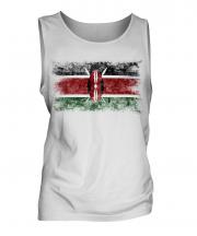 Kenya Distressed Flag Mens Vest