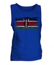 Kenya Distressed Flag Mens Vest
