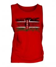 Kenya Distressed Flag Mens Vest