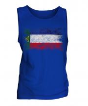 Khakassia Distressed Flag Mens Vest