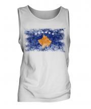 Kosovo Distressed Flag Mens Vest
