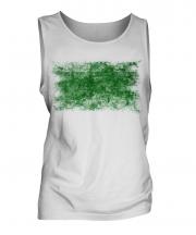 Libya Distressed Flag Mens Vest