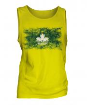 Macau Distressed Flag Mens Vest
