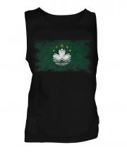Macau Distressed Flag Mens Vest