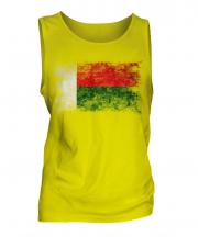 Madagascar Distressed Flag Mens Vest