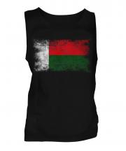 Madagascar Distressed Flag Mens Vest