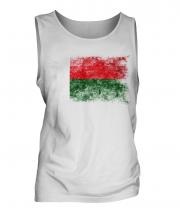 Madagascar Distressed Flag Mens Vest