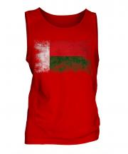 Madagascar Distressed Flag Mens Vest