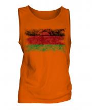 Malawi Distressed Flag Mens Vest