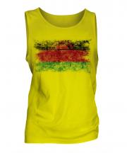 Malawi Distressed Flag Mens Vest