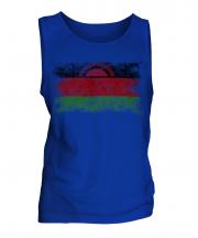 Malawi Distressed Flag Mens Vest